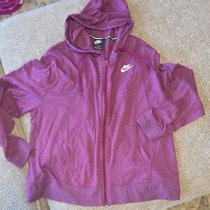 Nike Women's Purple Full-Zip Hoodie Jacket